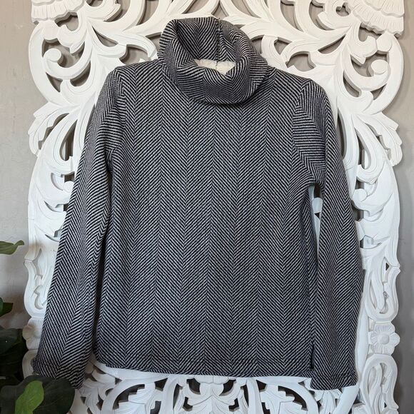 J. Crew Herringbone Funnel neck Pullover - Picture 5 of 9